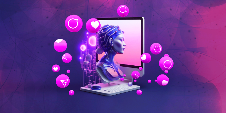 AI influencer interacting with followers, showcasing inclusivity and storytelling on social media.