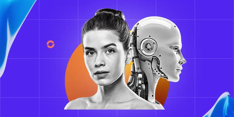 AI voice assistant interacting naturally with a human, powered by deep learning and neural TTS