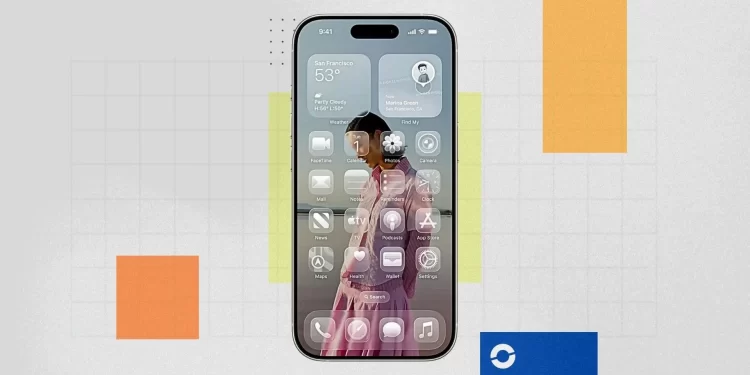 Apple Liquid Glass interface showing fluid motion and responsive UI design