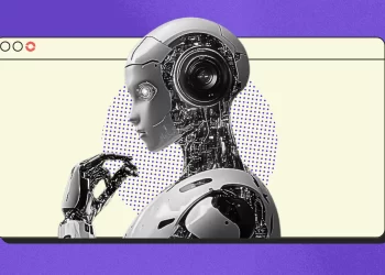 User interacting with an AI-powered browser showing summaries, suggestions, and contextual insights