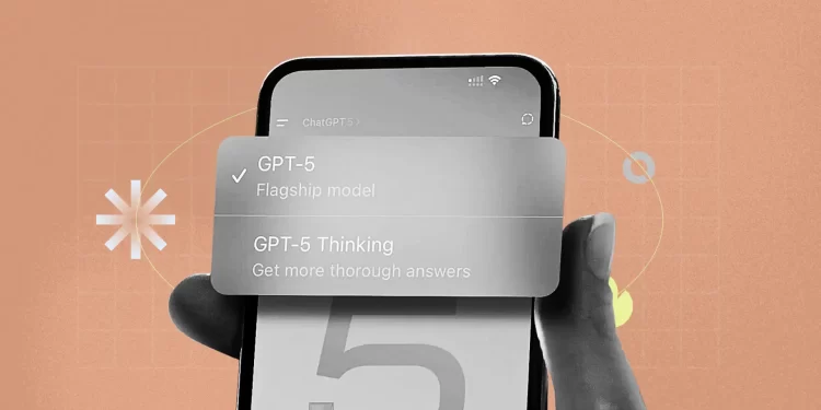 AI interface showing adaptive responses and user personalization for GPT-5.