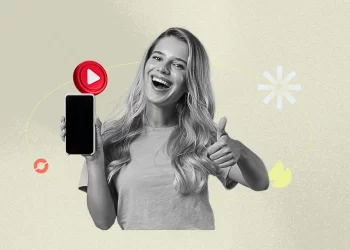 A group dancing at sunset, overlaid with surreal AI graphics and meme-style captions.