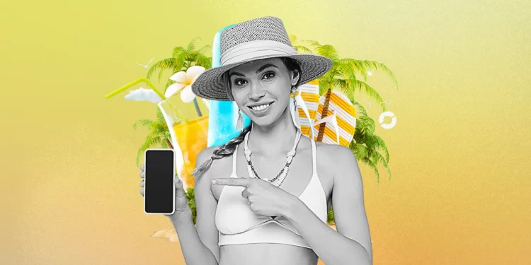 Creator filming a fashion reel in sardine-core aesthetic at golden hour.