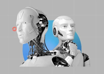 Autonomous drone flying over a digital map representing global conflict zones.