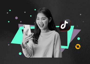 TikTok creator filming a viral AI prank video