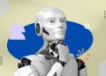 Conceptual image representing information overload from AI-generated content
