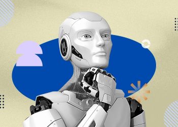Conceptual image representing information overload from AI-generated content